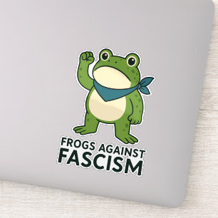 Sticker Grenouilles Contre le Fascisme Manifestation de Gr