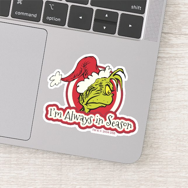 Sticker Grille | Je suis toujours en saison (Détail)