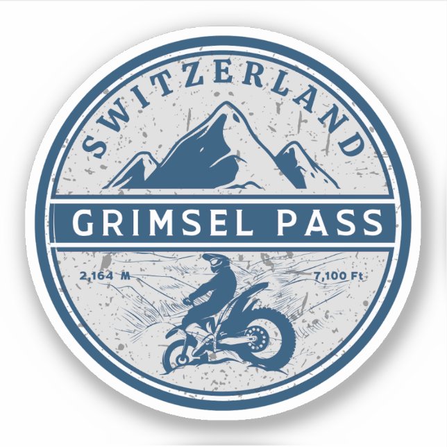 Sticker Grimsel Pass VTT suisse (Devant)