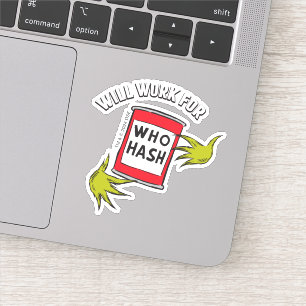 Sticker Grinch classique   Fonctionnera pour le devis de h