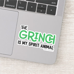 Sticker Grinch est mon animal spirituel Citation