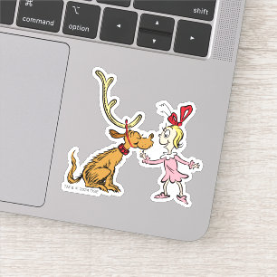 Sticker Grinch   Max & Cindy Lou Who