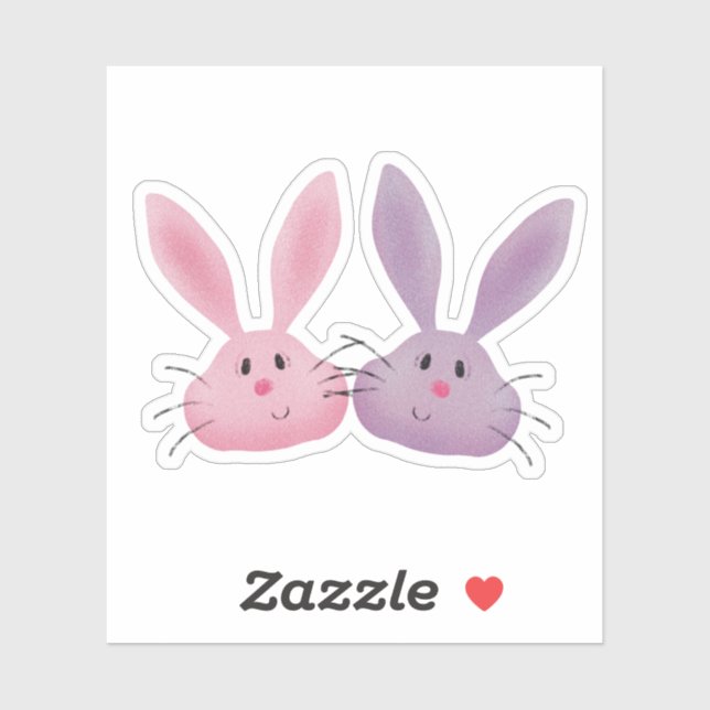 Sticker Gros lapins (Feuille)
