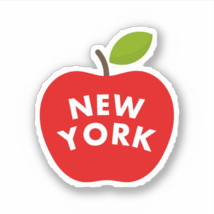 Sticker Grosse pomme rouge Cartouches de vinyle coupé sur