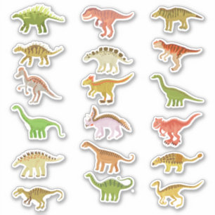 Sticker groupe de dinosaures
