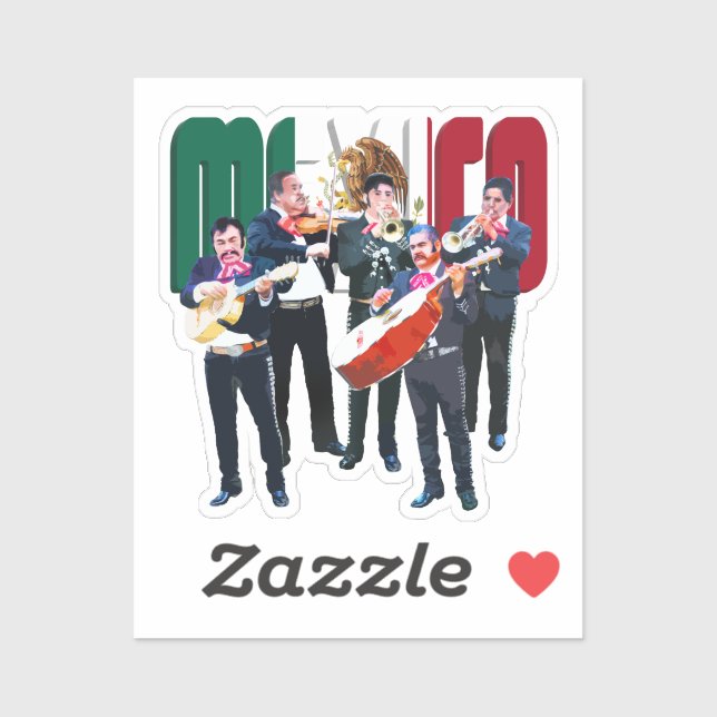 Sticker Groupe Mexique-Mariachi (Feuille)