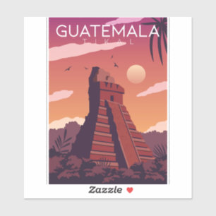 Sticker Guatemala Tikal