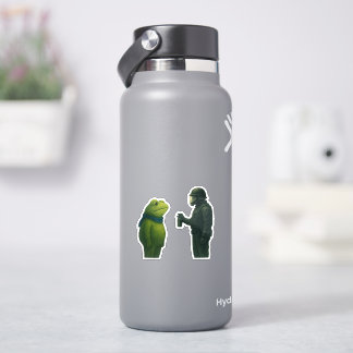Sticker guerre de grenouille