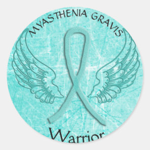 Sticker guerrier Myasthenia Gravis Angel Wings