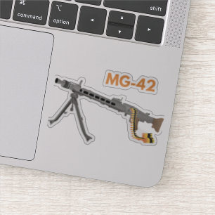 Sticker Gun de 2ÈME GUERRE MONDIALE allemand MG-42