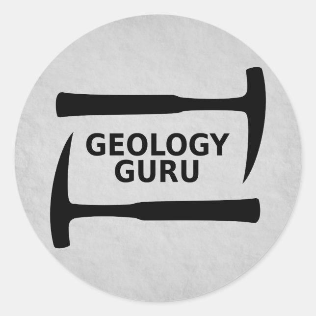Sticker Guru de géologie (Devant)