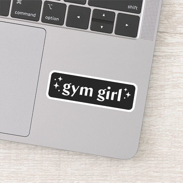 Sticker Gym fille esthétique (Détail)