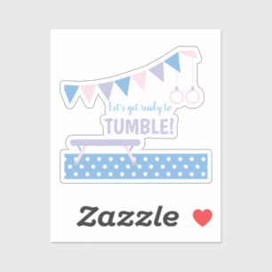 Sticker Gymnastique fête d'anniversaire