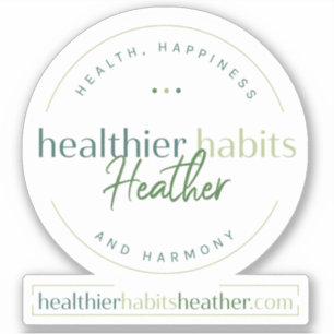 Sticker Habits plus sains Logo de la communauté Heather