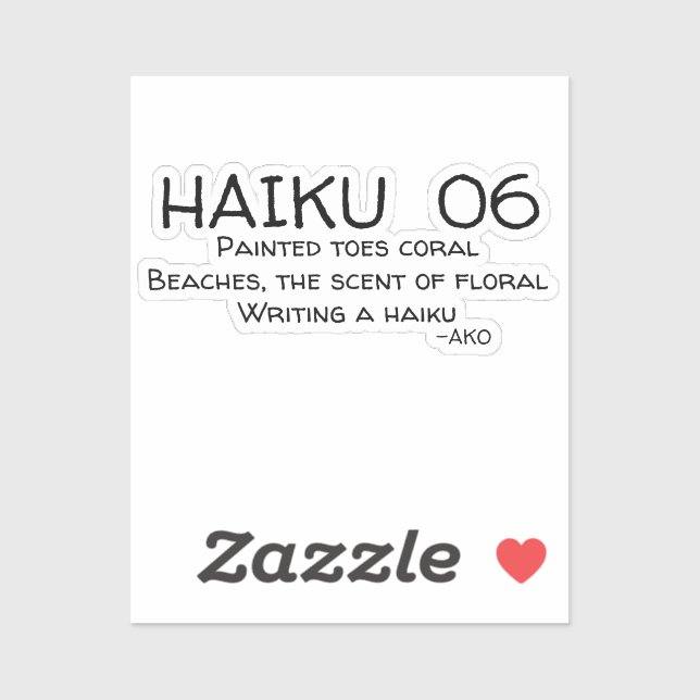 STICKER HAIKU 06 (Feuille)