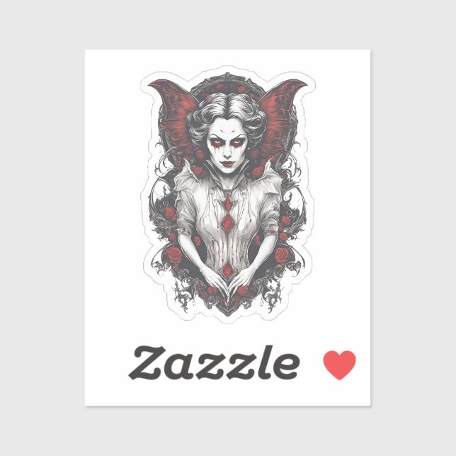 Sticker Halloween 13 vampire, horreur, vampire terrifiant2 (Feuille)