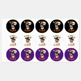 sticker halloween animals