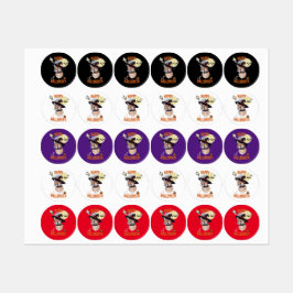 sticker halloween animals