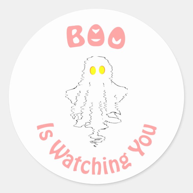 Sticker Halloween | Boo Vous Regarde (Devant)