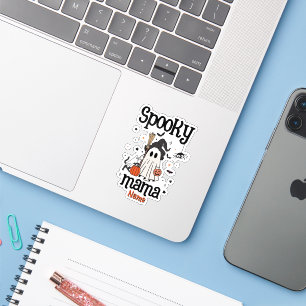Sticker Halloween éffrayant - Ghost et chat