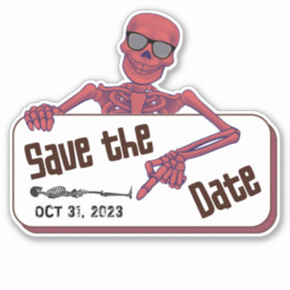 Sticker Halloween Enregistrer la date