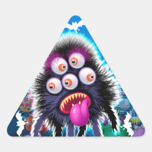 Sticker Halloween Monster Personnalisé.
