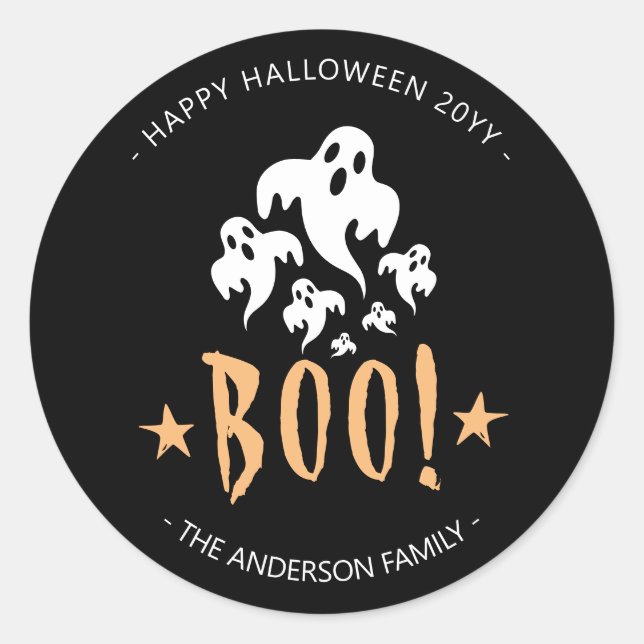Sticker Halloween personnalisé (Devant)