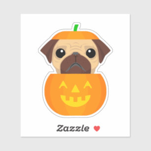 Sticker Halloween Pugkin