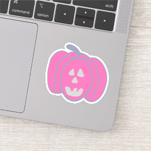 Sticker Halloween rose Jack-o-lanterne