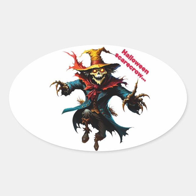 Sticker halloween scarecrow (Vorderseite)