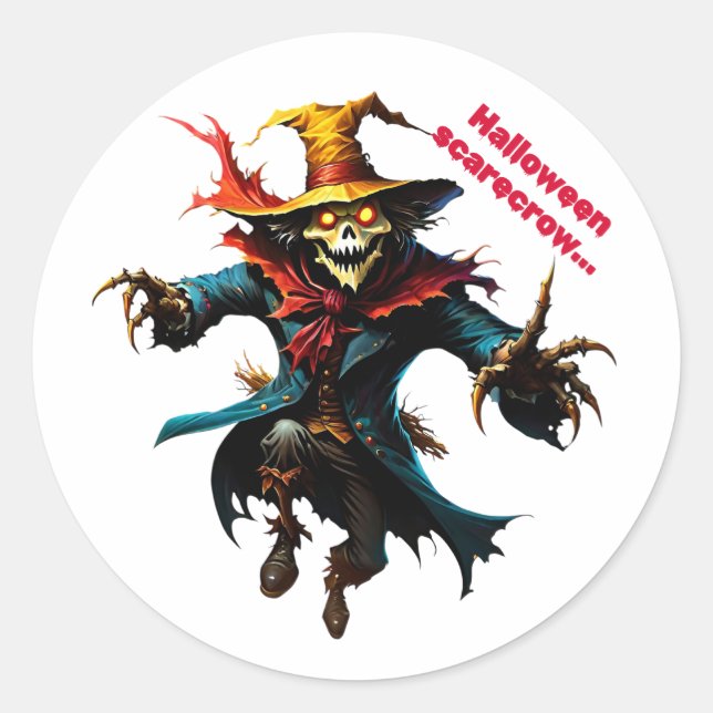 Sticker halloween scarecrow (Vorderseite)
