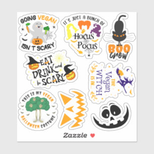 Sticker Halloween Vegan