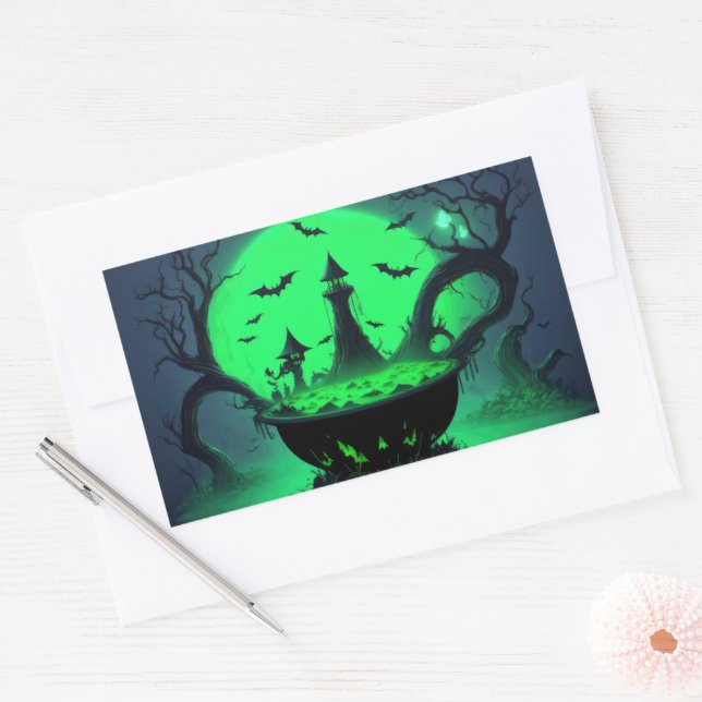 Sticker Halloween Witch Cauldron (Enveloppe)