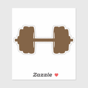 Sticker haltere musculation poids bodybuilding 