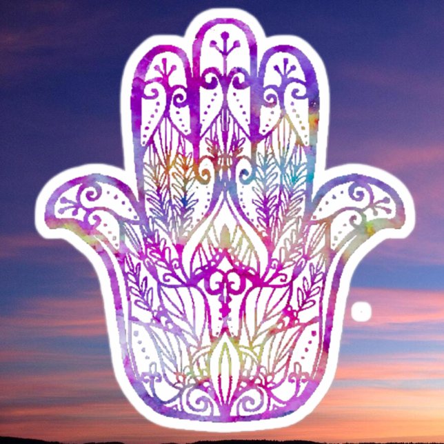 Sticker Hamsa multicolore (Créateur téléchargé)