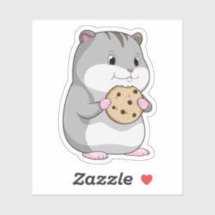 Sticker Hamster avec Cookie