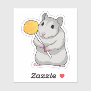Sticker Hamster Lollipop