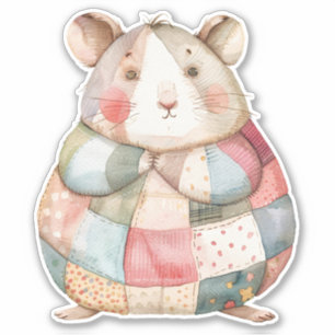 Sticker Hamster Patchwork