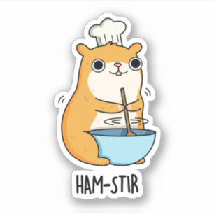 Sticker Hamstir Funny Hamster Pun