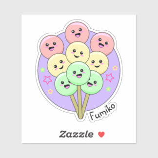 Sticker Hanami Dango Sweet Japanese Kawaii Food