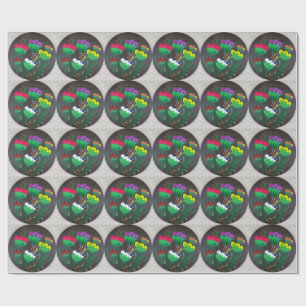 Sticker - Handgefertigtes Kunstwerk - Schmetterlin Geschenkpapier
