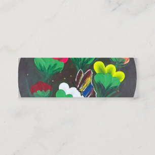 Sticker - Handgefertigtes Kunstwerk - Schmetterlin Mini Visitenkarte