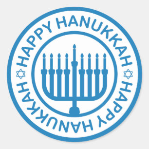 Sticker Hanoukka Menorah