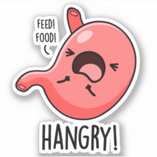 Sticker Hanseuse Faim Faim Stomach Pun