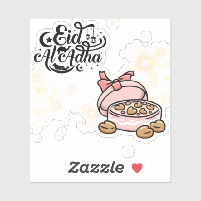 Sticker Happy Eid  -Eid Adha Mubarak 2022. (Feuille)