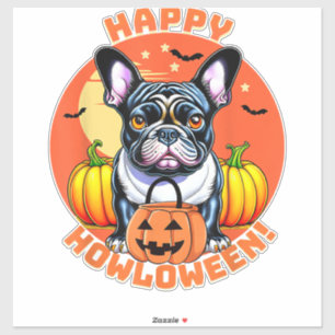 Sticker Happy Howloween French Bulldog frenchie chien hall