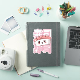 Sticker Happy Kawaii Sushi Japonais Alimentation Lover Cad