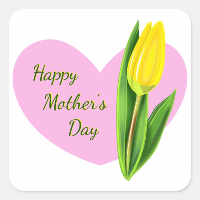 Sticker Happy Mother Day (Vorderseite)