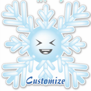 Sticker Happy Snowflake Emoticon Thunder_Cove