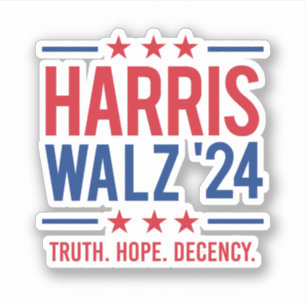 Sticker Harris Walz '24 - La décence de l'espoir de vérité
